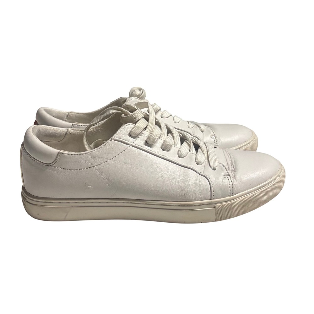 Kenneth Cole Kam Pride White‎ Leather Rainbow Heel Sneakers Womens 7M